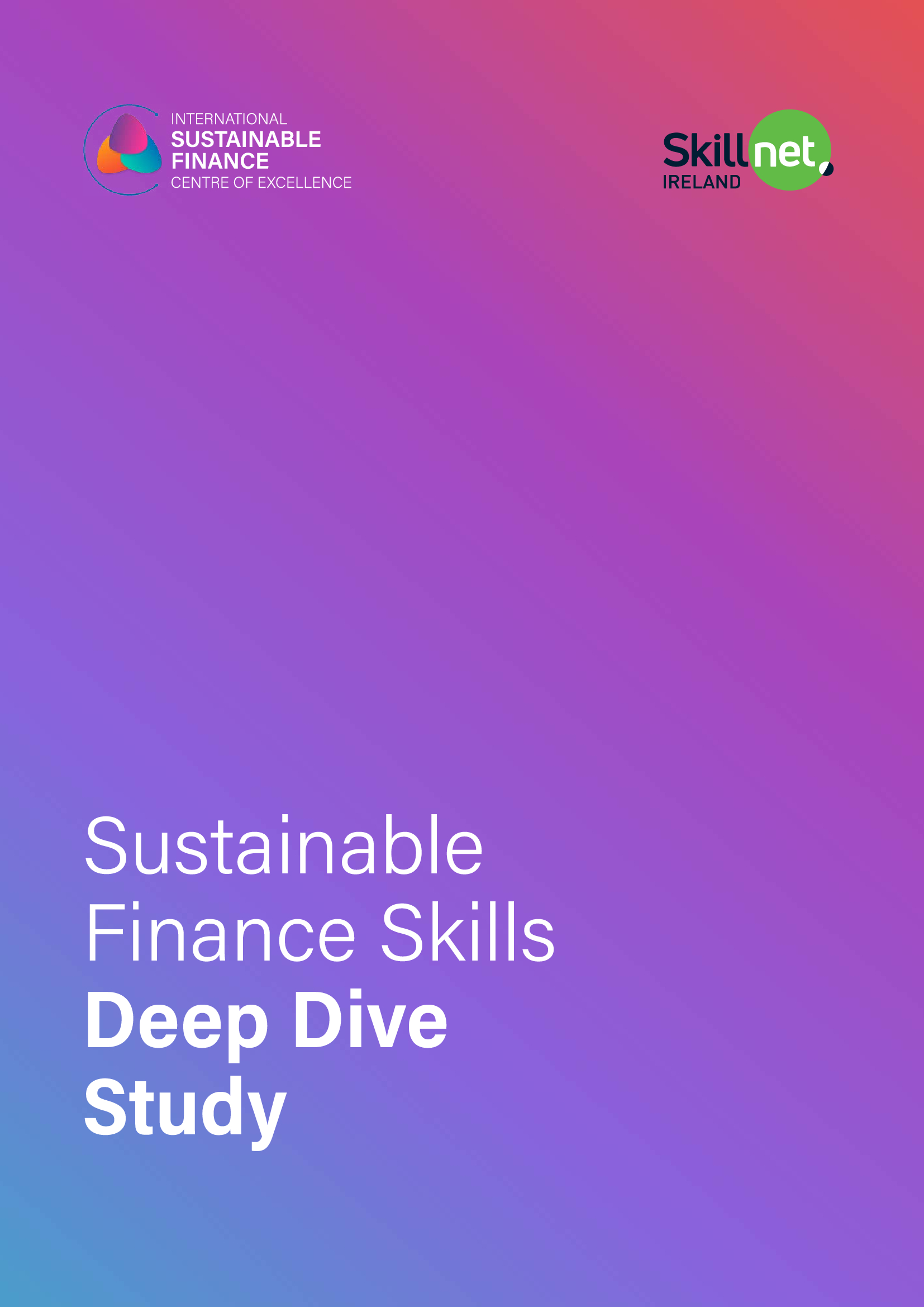 Sustainable Finance Skills Deep Dive Study